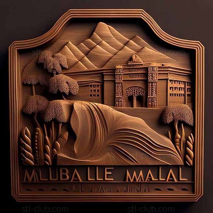 3D model Mbale in Uganda (STL)